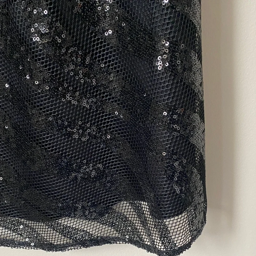 Picadilly Fashion Black Sequin Tank Top - Picture 4 of 6